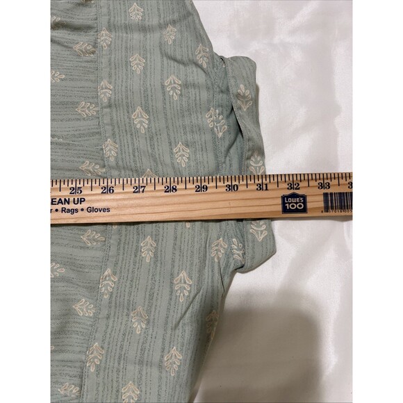 Tommy Bahama Silk Hawaiian Camp Shirt L Mint Green Floral Short Sleeve Button Up - Picture 16 of 16